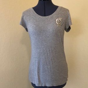 Gap w/ sequins  gray tee